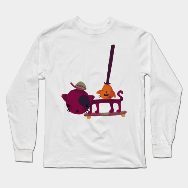 Kool Kat Long Sleeve T-Shirt by Tomato Frog